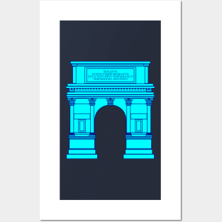 Arch of Titus (aquamarine) Posters and Art